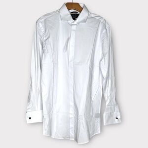 NWT Michelson London Stretch Dress Shirt w/Cuffs White Size M (15.5 32/34)